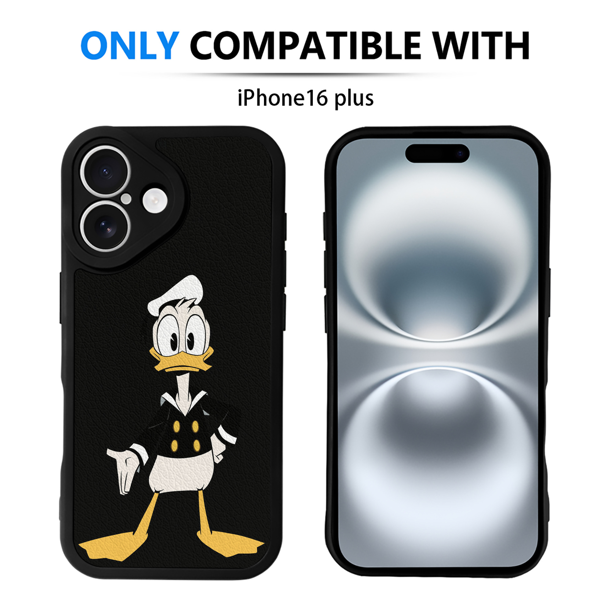 （画像用） ミッキーマウス Mickey Mouse 【iPhone 16シリーズ対応】シリコンスマホケース（レザー調） 材質：シリコン